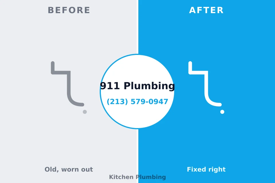 Before and after: plumbing repair Hunters Creek Village, TX